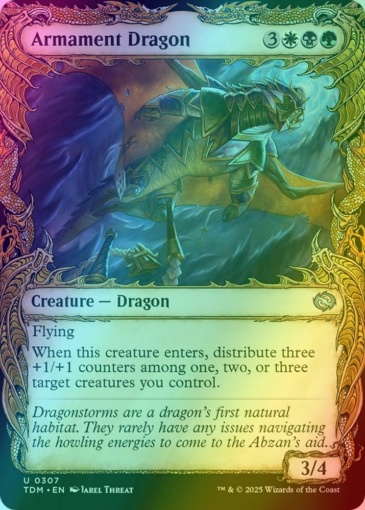Armament Dragon [307] [Draconic Frame Showcase] [Tarkir: Dragonstorm] [Foil]