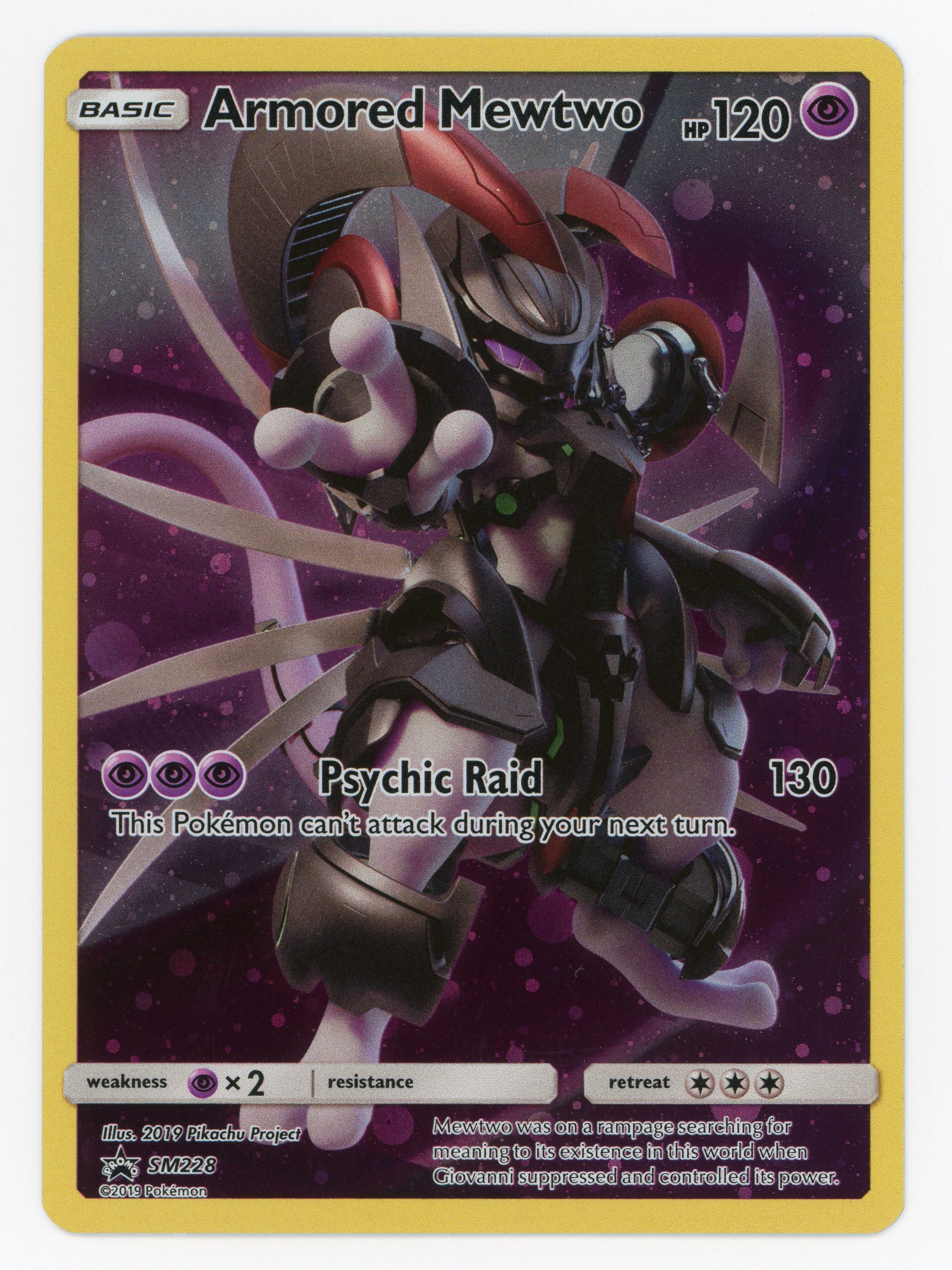 Armored Mewtwo - SM228 - Promo - Holo - Scan 14187