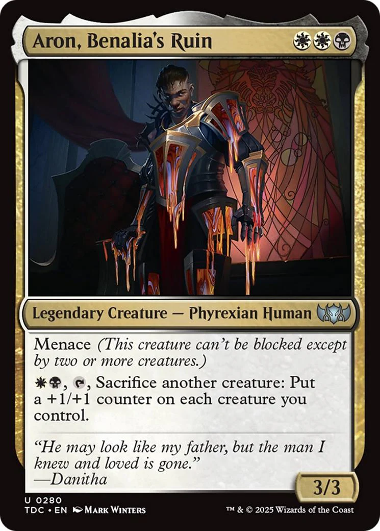 Aron, Benalia's Ruin [280] [Tarkir: Dragonstorm: Commander] [Non-Foil]
