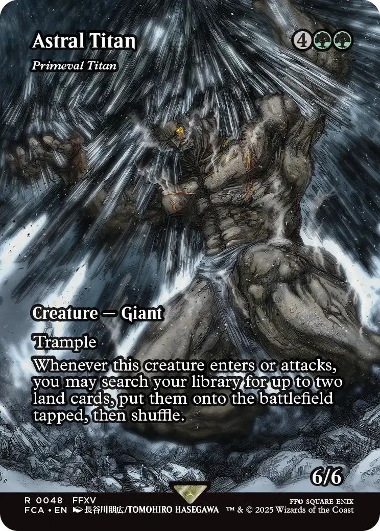 Astral Titan - Primeval Titan [48] [Borderless] [FINAL FANTASY: Through the Ages] [Non-Foil]