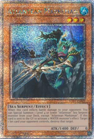 Atlantean Marksman - RA04-EN009 - Quarter Century Secret Rare - 1st Edition