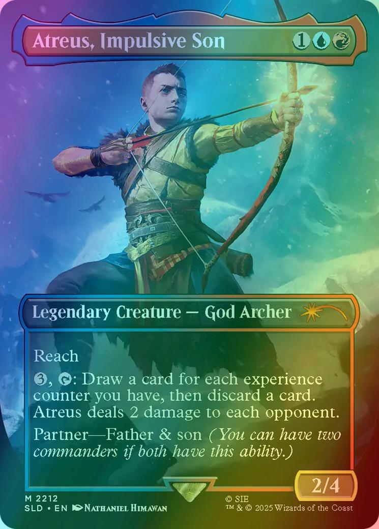 Atreus, Impulsive Son [2212] [Borderless] [God of War: Norse] [Secret Lair Drop] [Foil]