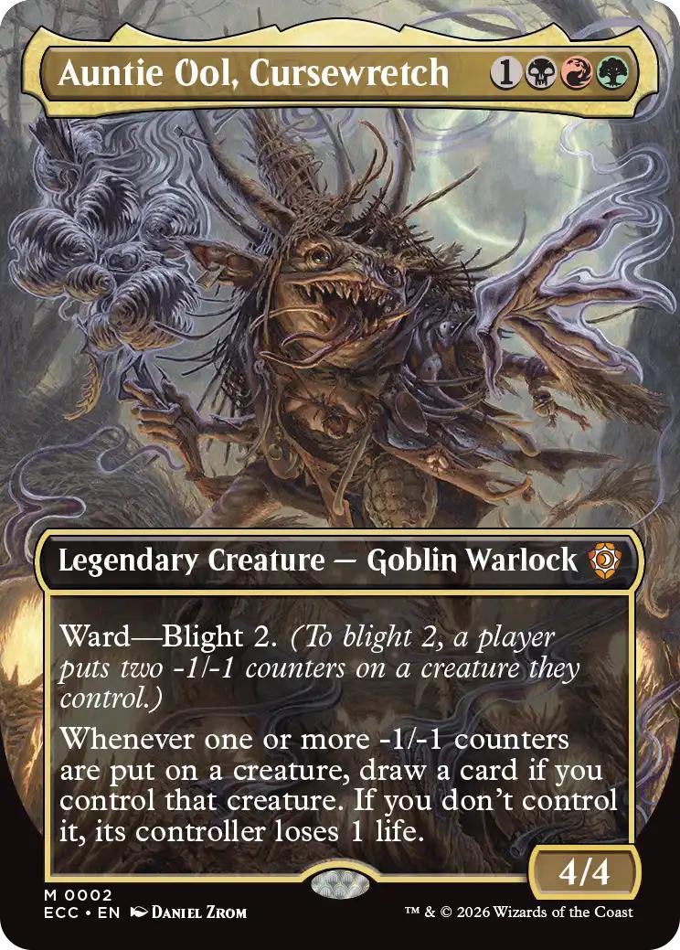 Auntie Ool, Cursewretch [2] [Borderless] [Lorwyn Eclipsed: Commander] [Non-Foil]
