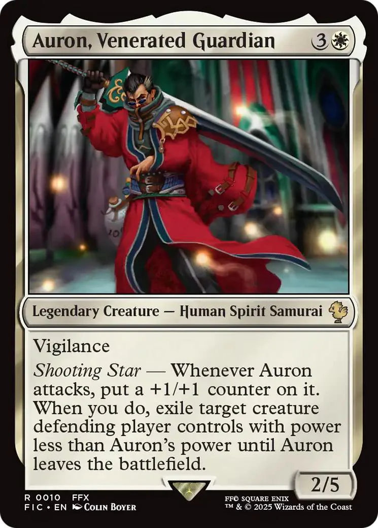 Auron, Venerated Guardian [10] [FINAL FANTASY: Commander] [Non-Foil]