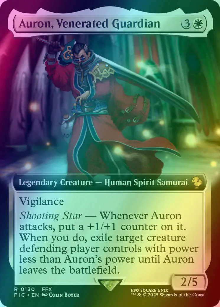 Auron, Venerated Guardian [130] [Extended Art] [FINAL FANTASY: Commander] [Foil]