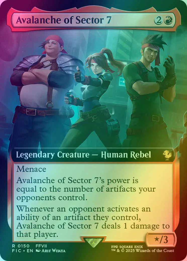 Avalanche of Sector 7 [150] [Extended Art] [FINAL FANTASY: Commander] [Foil]