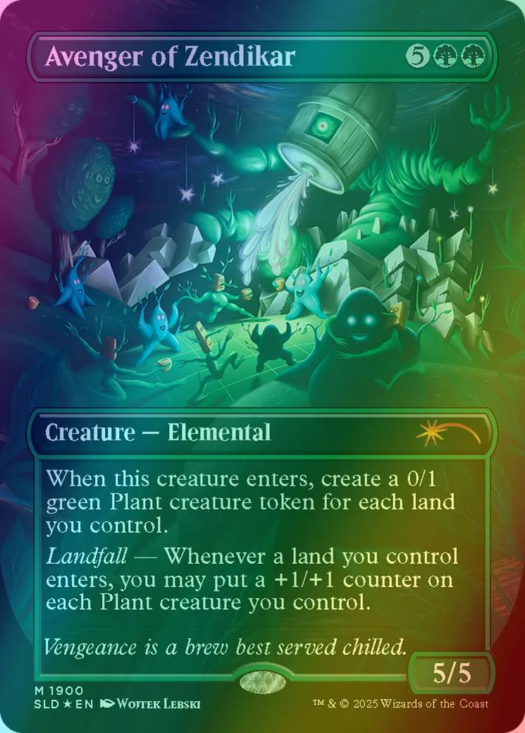 Avenger of Zendikar [1900] [Borderless] [Everyone's Invited] [Secret Lair Drop] [Foil]