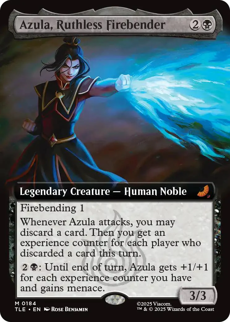 Azula, Ruthless Firebender [184] [Extended Art] [Avatar: The Last Airbender Eternal] [Non-Foil]