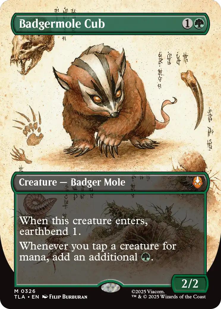 Badgermole Cub [326] [Borderless] [Field Notes] [Avatar: The Last Airbender] [Non-Foil]