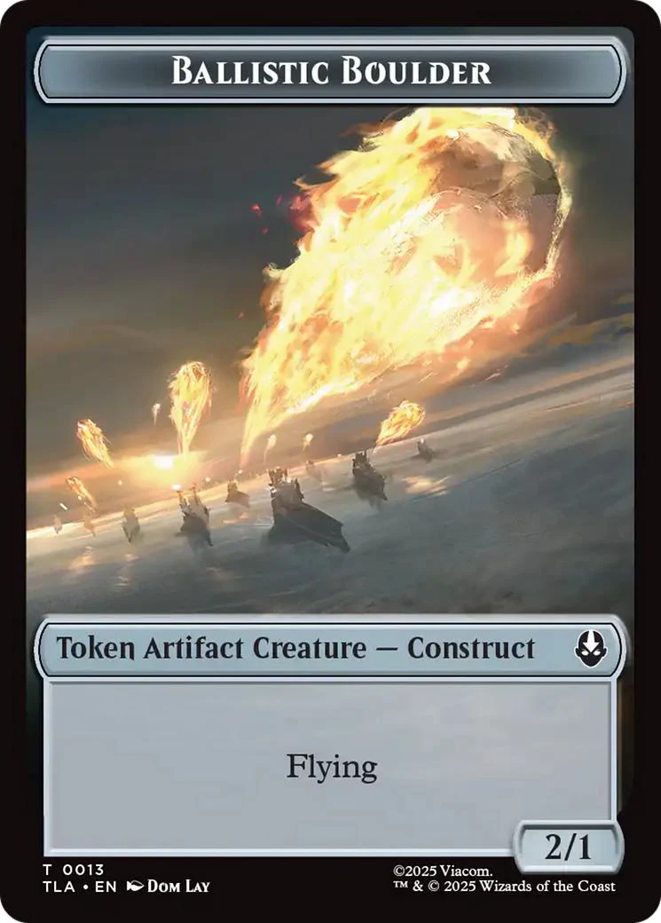 Ballistic Boulder Token (13) // Food Token (19) [Avatar: The Last Airbender: Tokens] [Non-Foil]