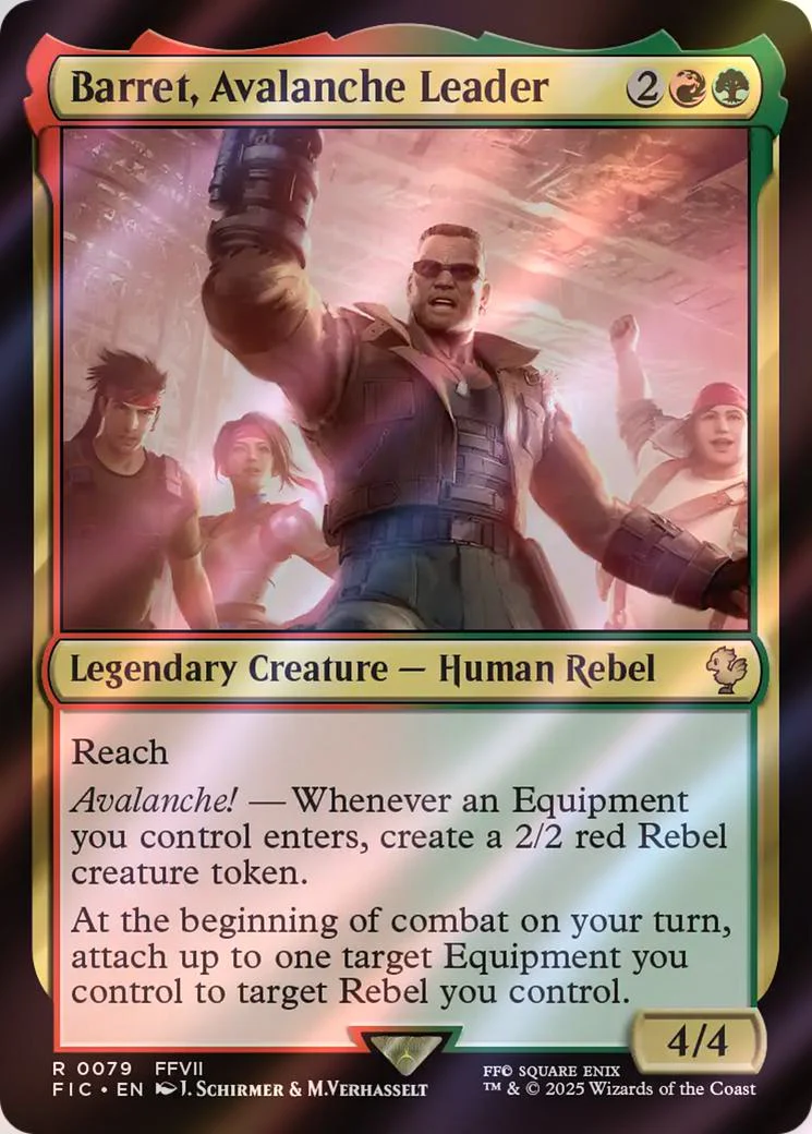 Barret, Avalanche Leader [79] [FINAL FANTASY: Commander] [Surge Foil]