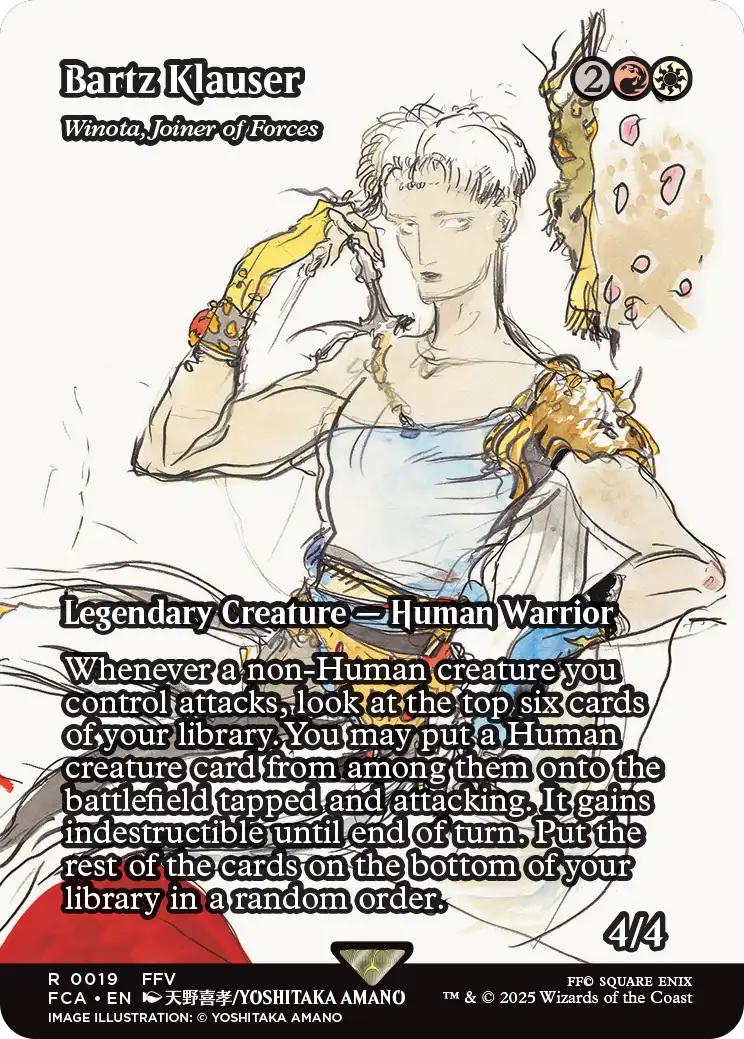 Bartz Klauser - Winota, Joiner of Forces [19] [Borderless] [FINAL FANTASY: Through the Ages] [Non-Foil]
