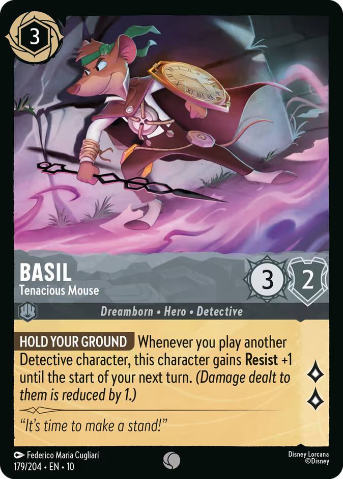 Basil - Tenacious Mouse - 179/204 [Whispers in the Well] [Non-Foil]