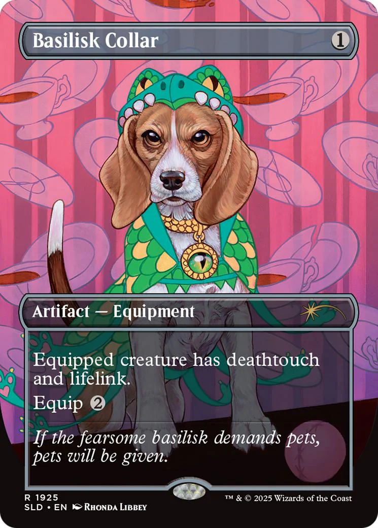 Basilisk Collar [1925] [Borderless] [Dogs Are Better Than Cats] [Secret Lair Drop] [Non-Foil]