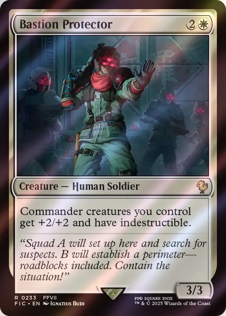 Bastion Protector [233] [FINAL FANTASY: Commander] [Surge Foil]