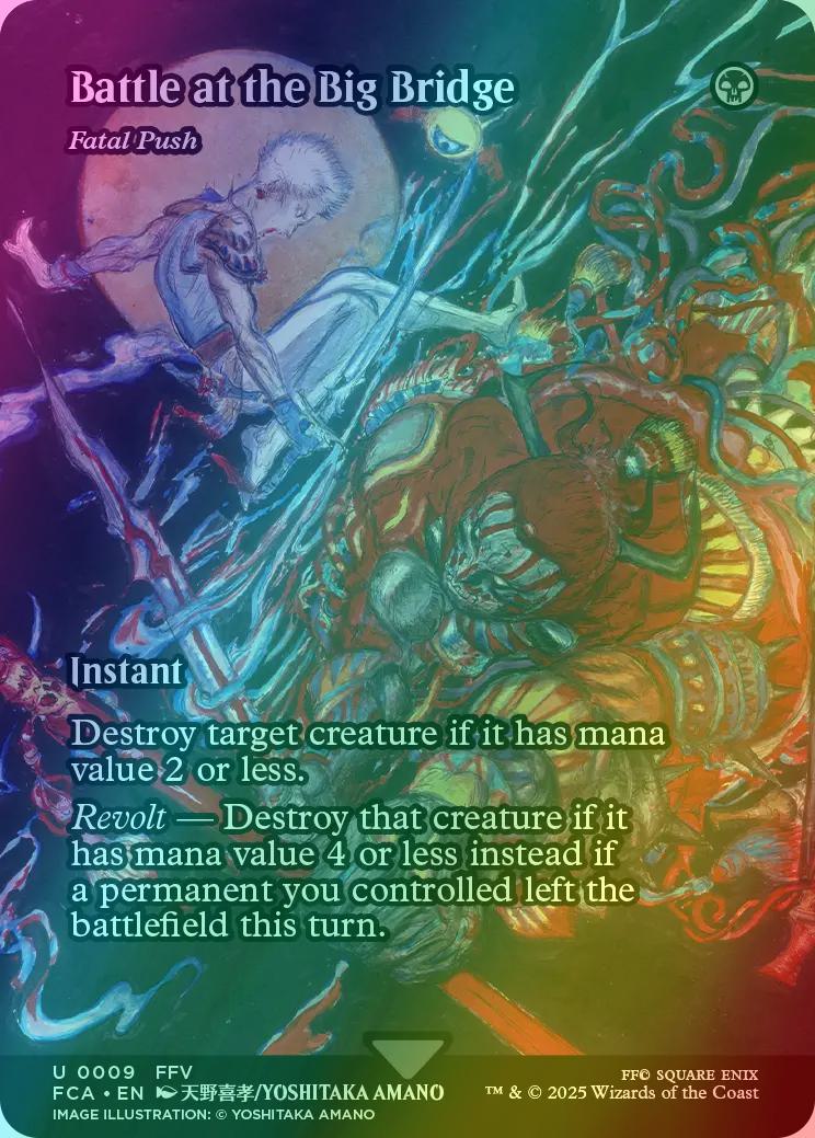 Battle at the Big Bridge - Fatal Push [9] [Borderless] [FINAL FANTASY: Through the Ages] [Foil]