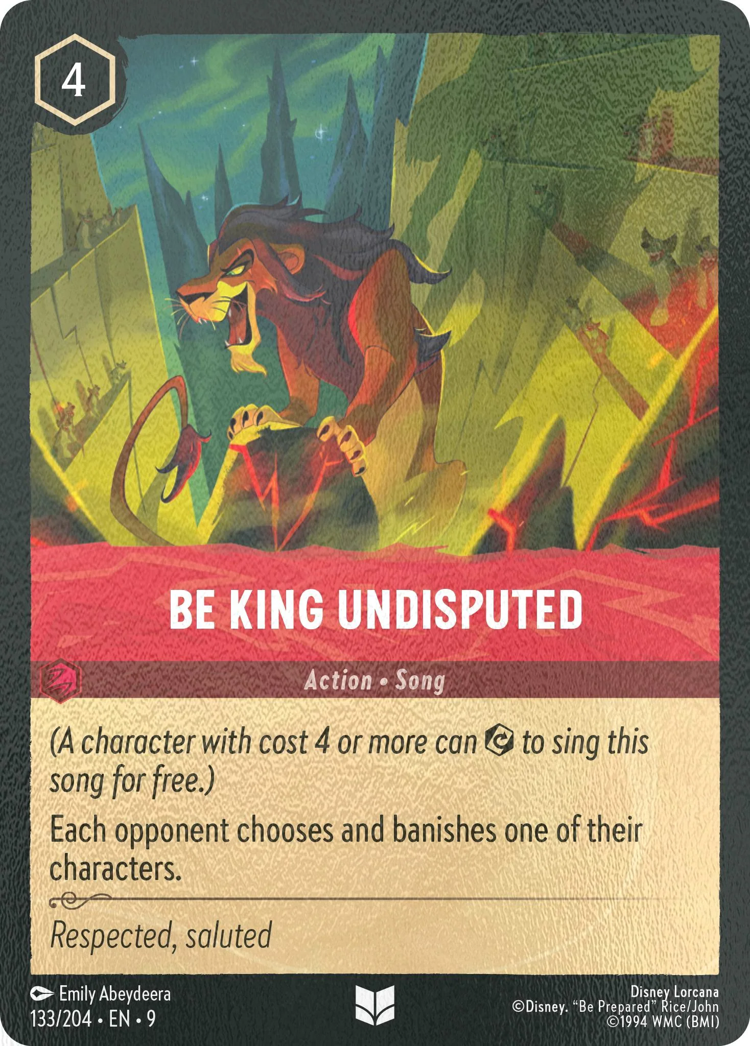 Be King Undisputed - 133/204 [Fabled] [Cold Foil]