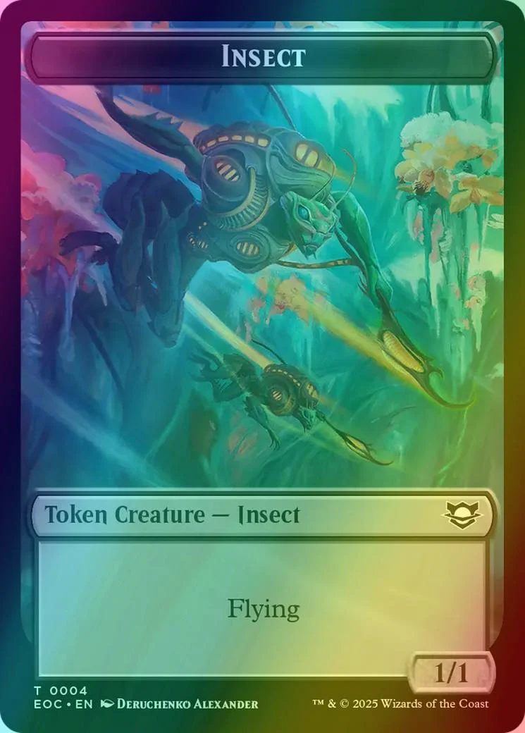 Beast Token (05) // Insect Token (04) [Edge of Eternities: Commander: Tokens] [Foil] - Image 2