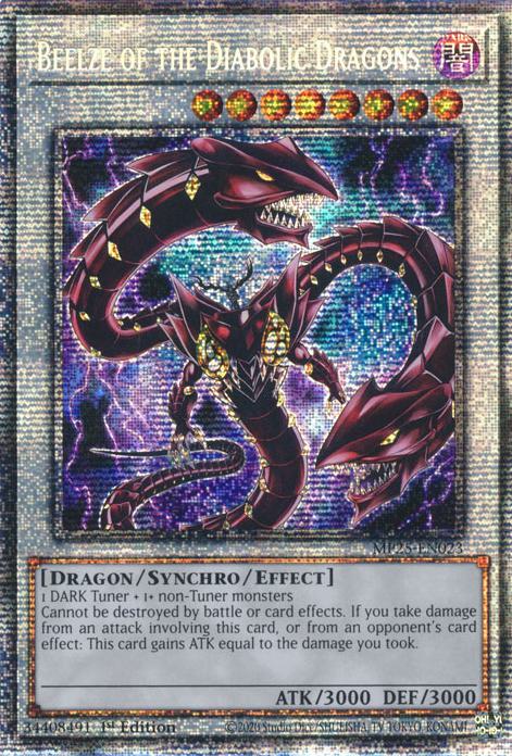 Beelze of the Diabolic Dragons - MP25-EN023 - Starlight Rare - 1st Edition