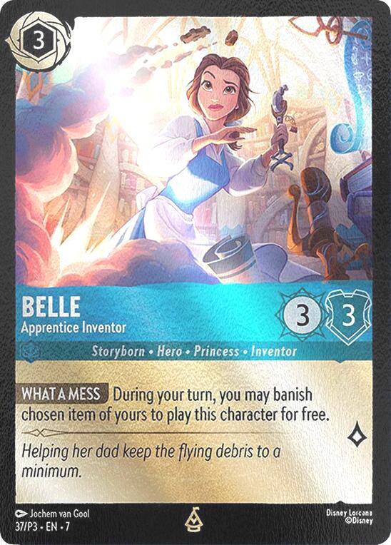 Belle - Apprentice Inventor - 37/P3 [Disney Lorcana Promo Cards] [Cold Foil]