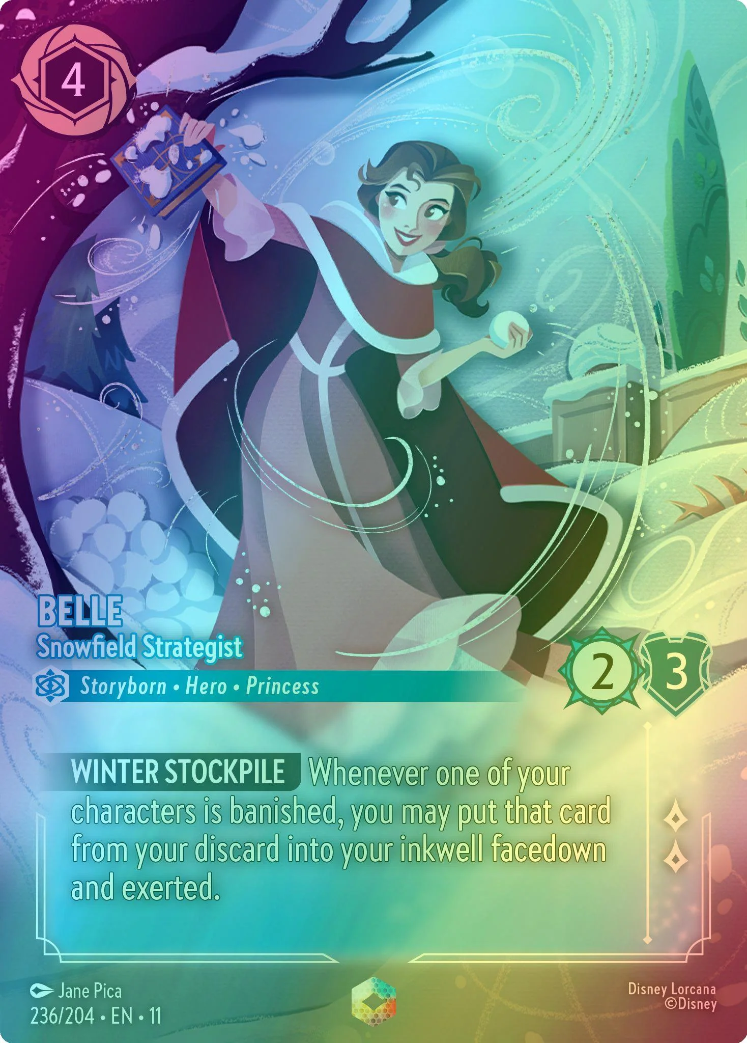 Belle - Snowfield Strategist (Enchanted) - 236/204 [Winterspell] [Holofoil]