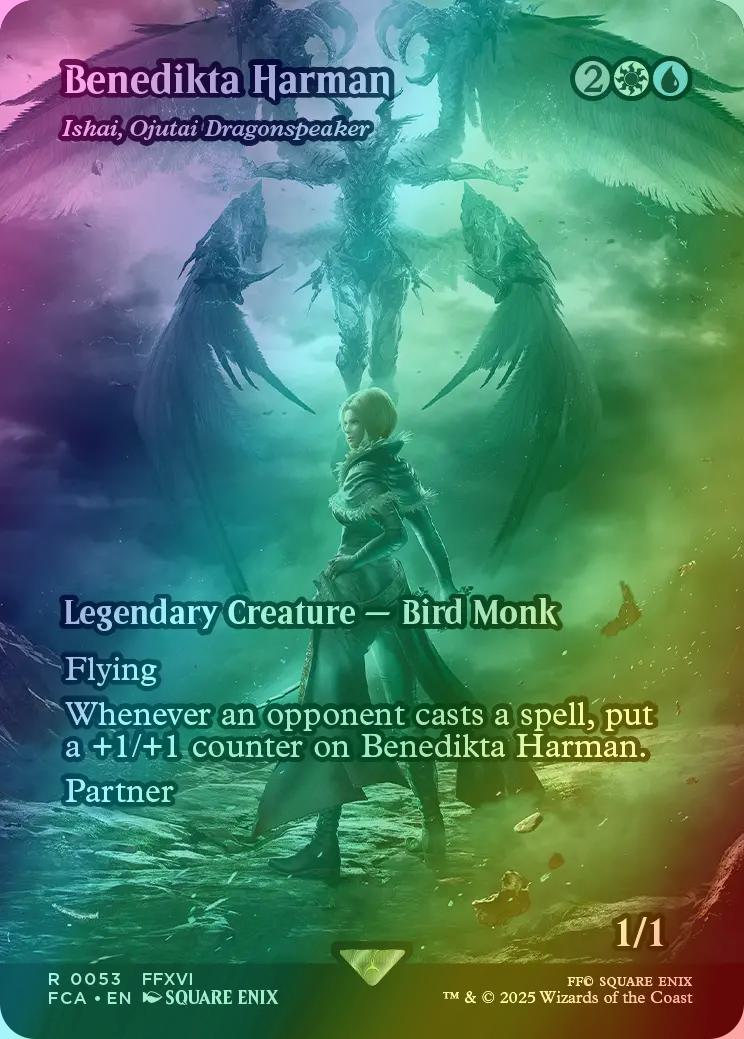 Benedikta Harman - Ishai, Ojutai Dragonspeaker [53] [Borderless] [FINAL FANTASY: Through the Ages] [Foil]