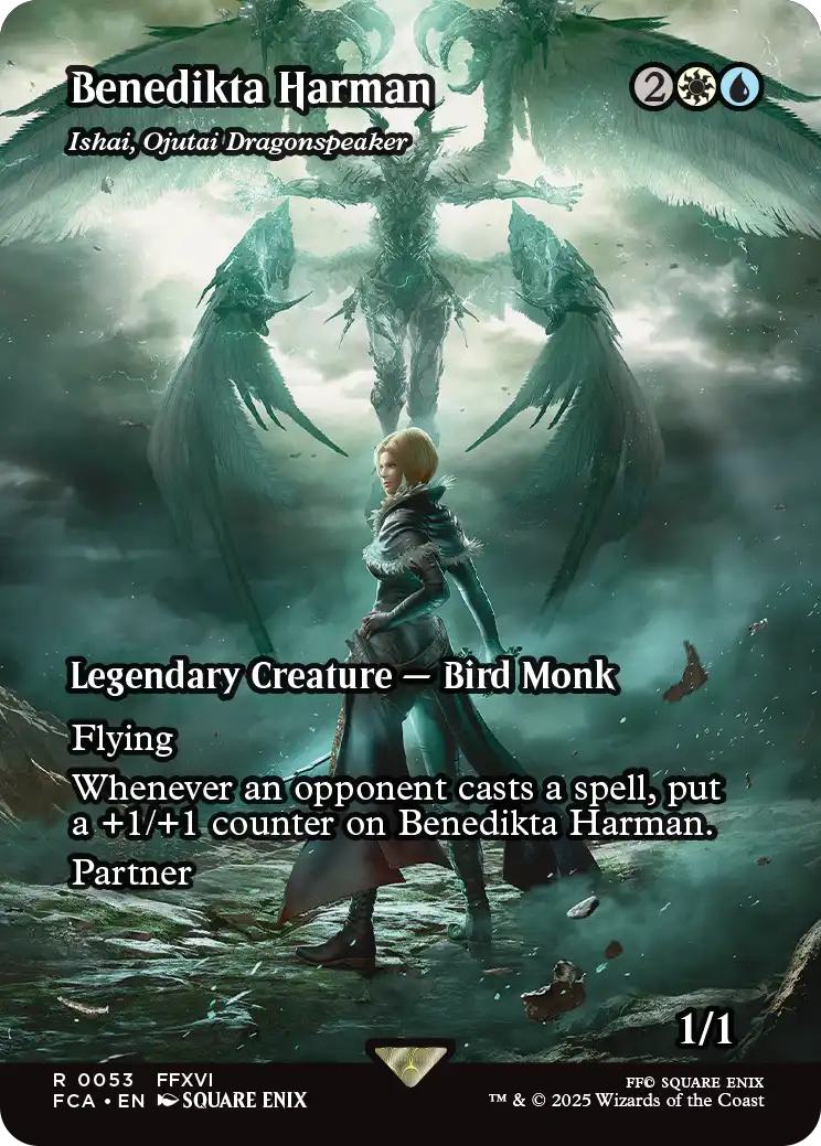 Benedikta Harman - Ishai, Ojutai Dragonspeaker [53] [Borderless] [FINAL FANTASY: Through the Ages] [Non-Foil]
