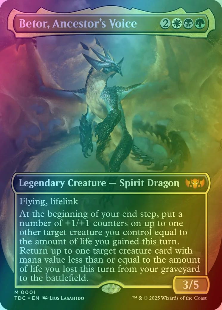 Betor, Ancestor's Voice [1] [Borderless] [Tarkir: Dragonstorm: Commander] [Foil]