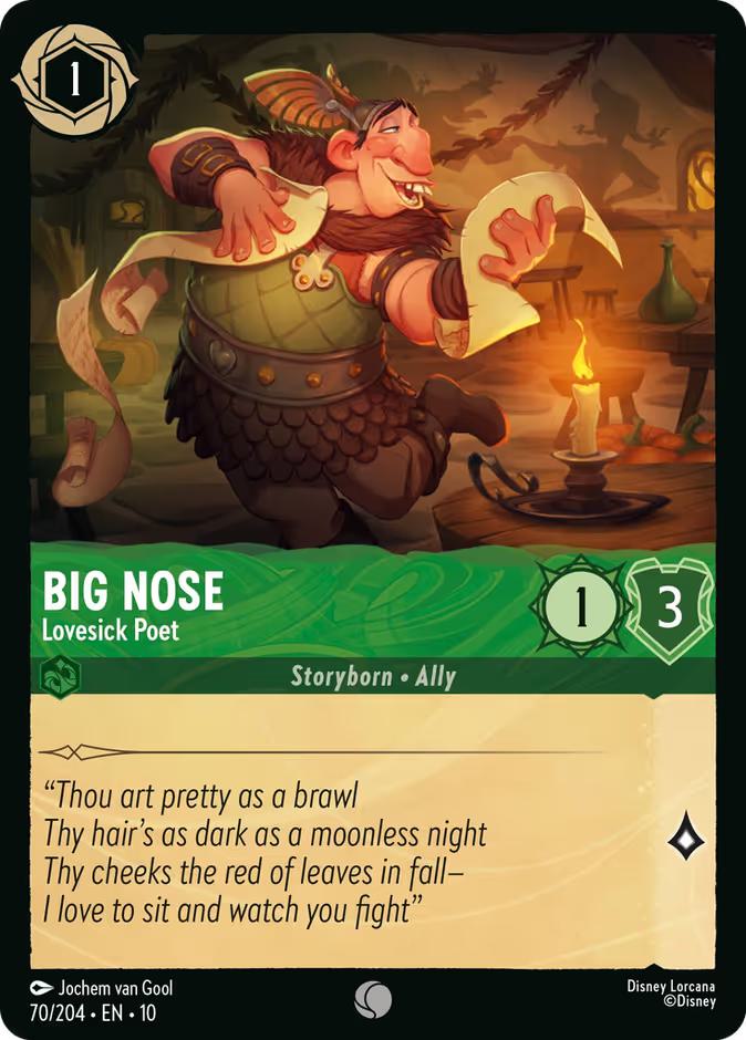Big Nose - Lovesick Poet - 70/204 [Whispers in the Well] [Non-Foil]