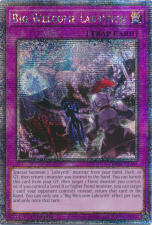 Big Welcome Labrynth - RA04-EN104 - Quarter Century Secret Rare - 1st Edition