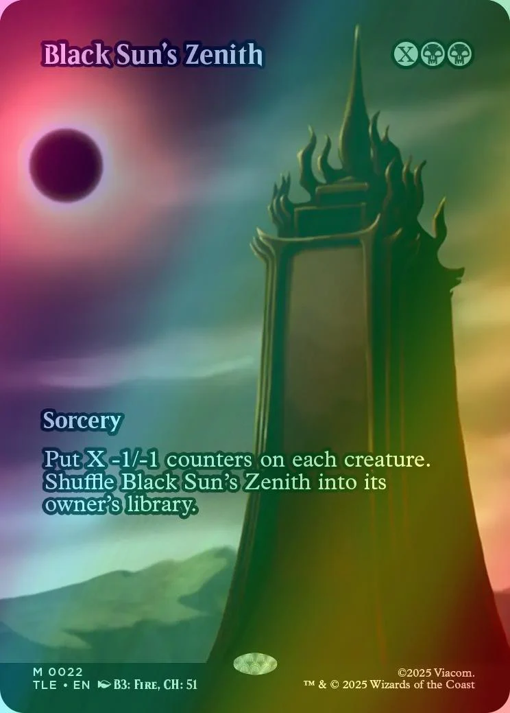 Black Sun's Zenith [22] [Borderless] [Source Material] [Avatar: The Last Airbender Eternal] [Foil]