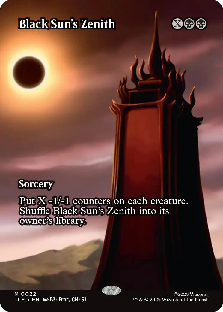 Black Sun's Zenith [22] [Borderless] [Source Material] [Avatar: The Last Airbender Eternal] [Non-Foil]