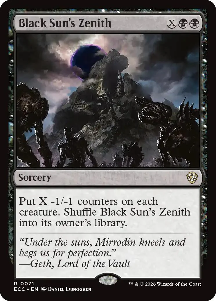 Black Sun's Zenith [71] [Lorwyn Eclipsed: Commander] [Non-Foil]