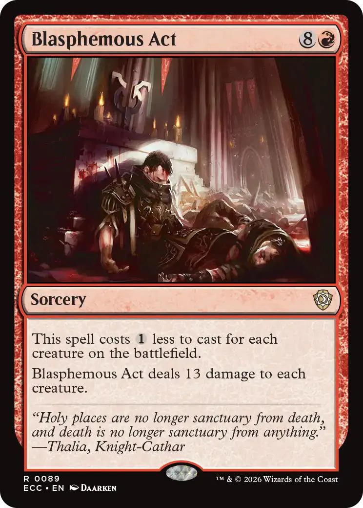 Blasphemous Act [89] [Lorwyn Eclipsed: Commander] [Non-Foil]