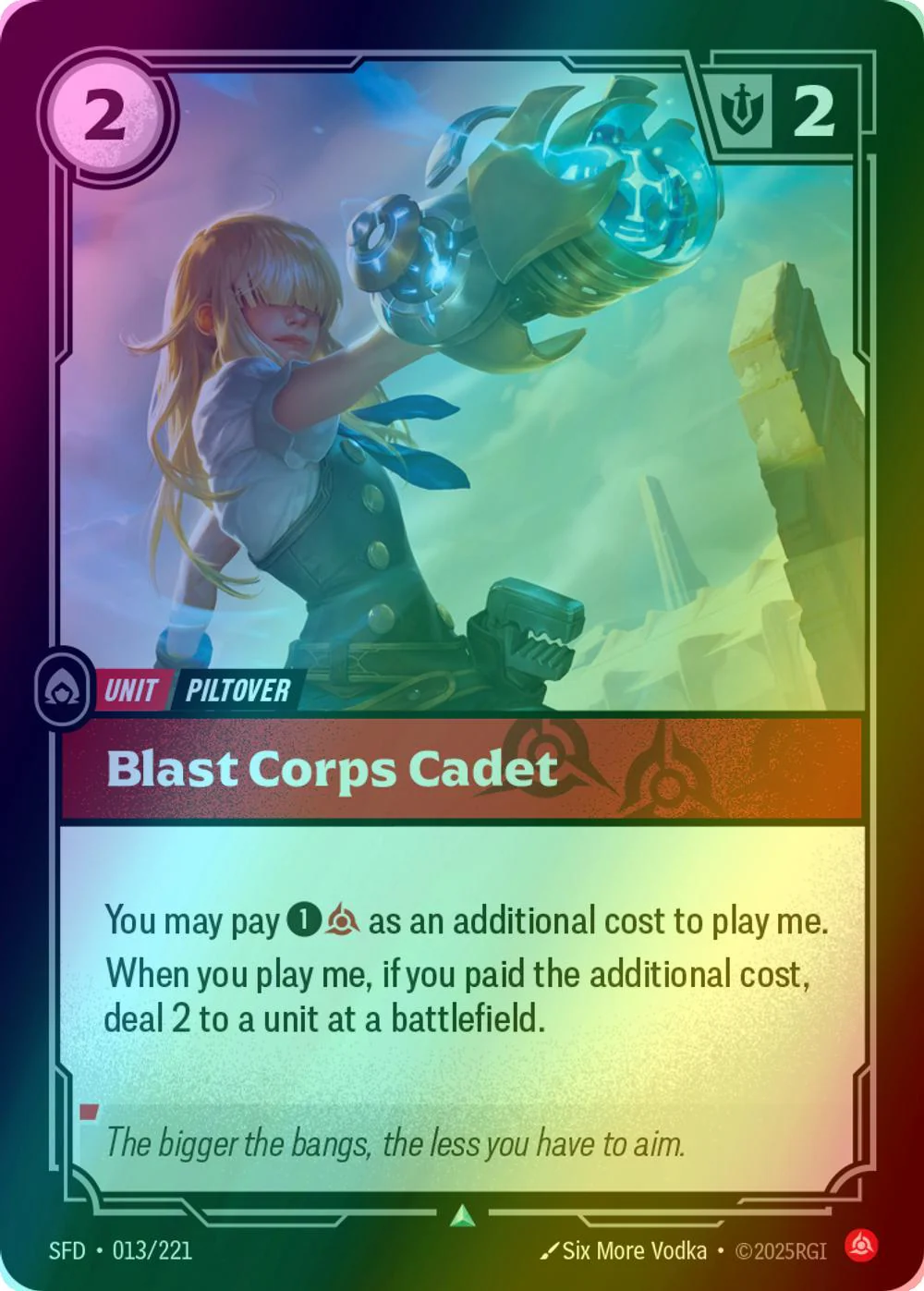 Blast Corps Cadet - 013/221 [Spiritforged] [Foil]