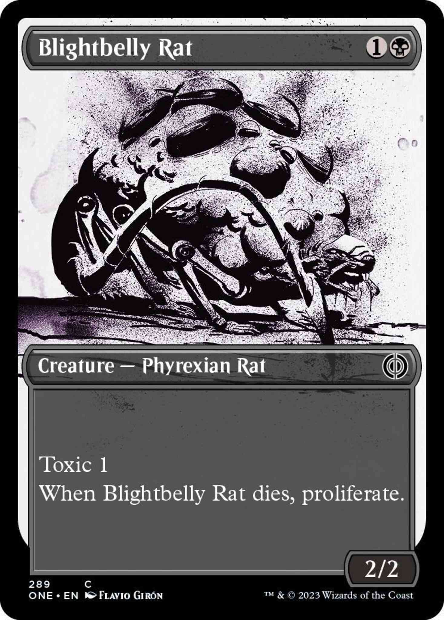 Blightbelly Rat [289] [Full Art] [Ichor] [Phyrexia: All Will Be One] [Non-Foil]