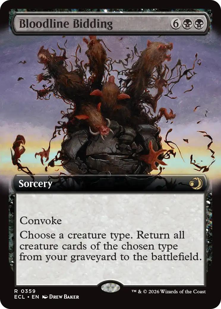 Bloodline Bidding [359] [Extended Art] [Lorwyn Eclipsed] [Non-Foil]
