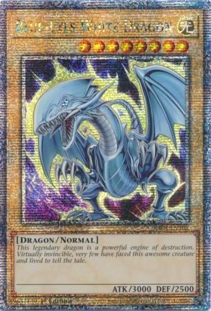 Blue-Eyes White Dragon - 7th Art - RA04-EN108 - Quarter Century Secret Rare - 1st Edition