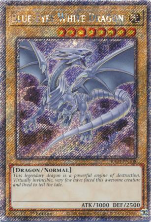Blue-Eyes White Dragon - 8th Art - RA04-EN108 - Platinum Secret Rare - 1st Edition