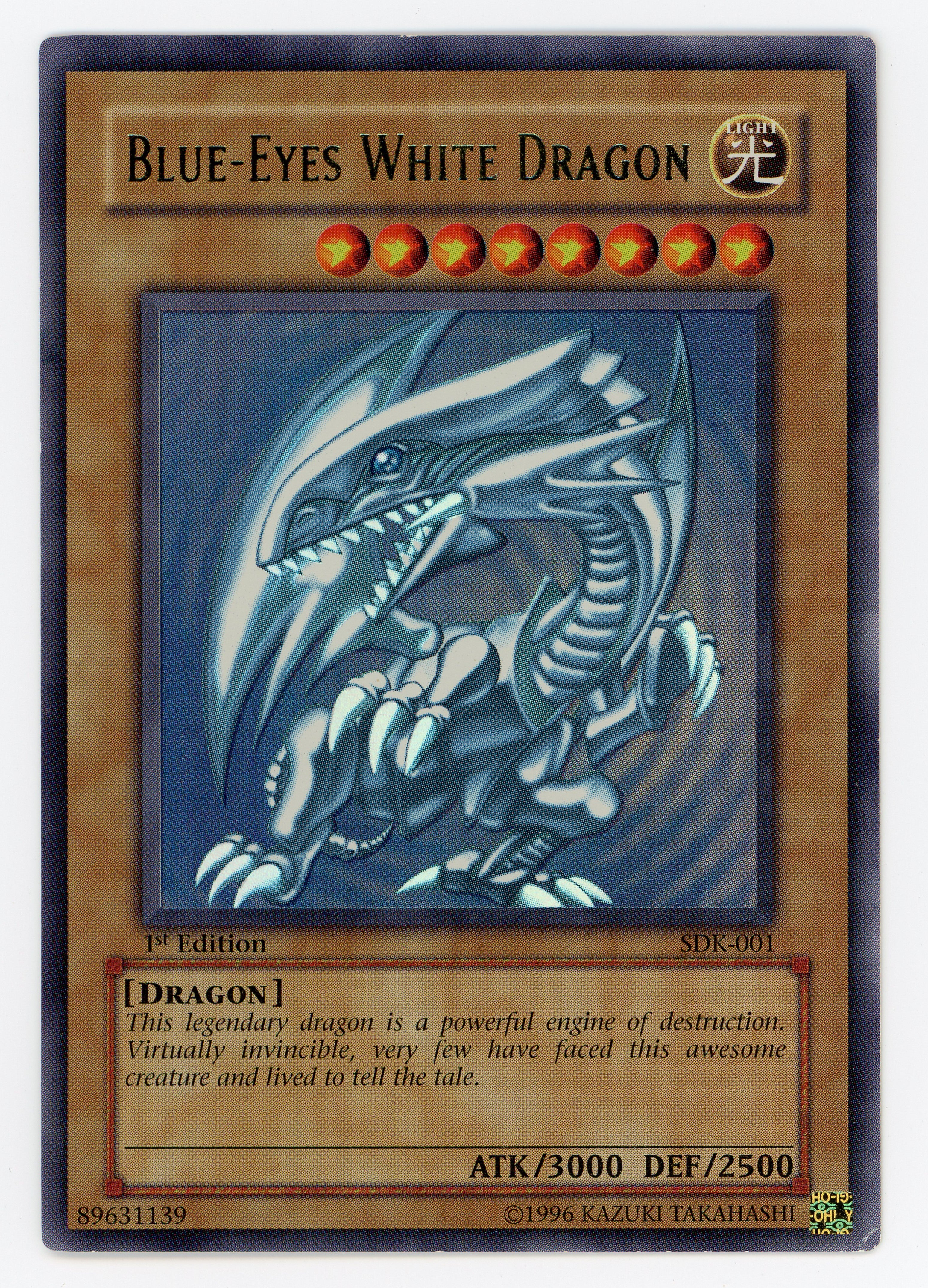 Blue-Eyes White Dragon - SDK-001 - Ultra Rare - 1st Edition - Scan 14489