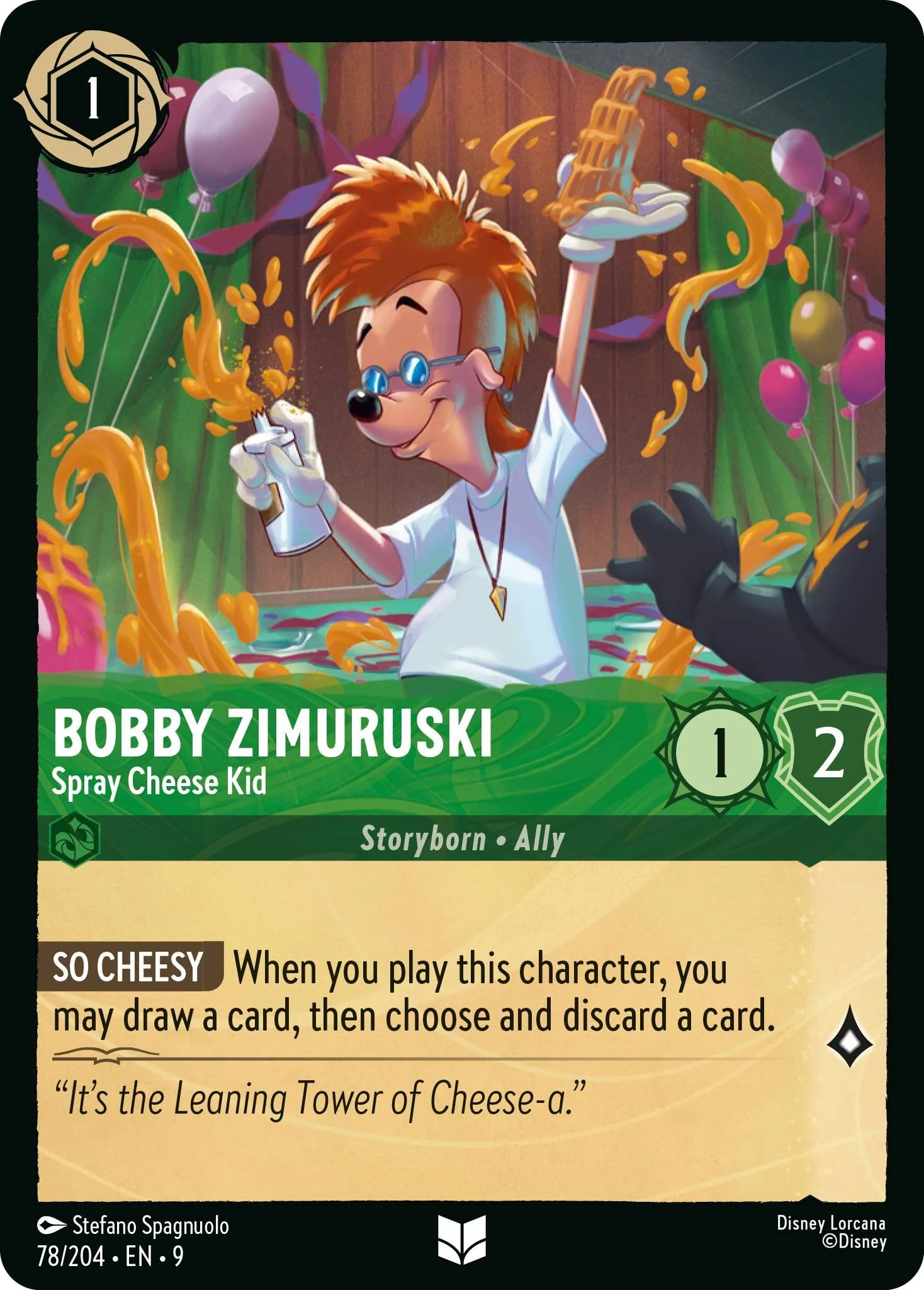 Bobby Zimuruski - Spray Cheese Kid - 78/204 [Fabled] [Non-Foil]