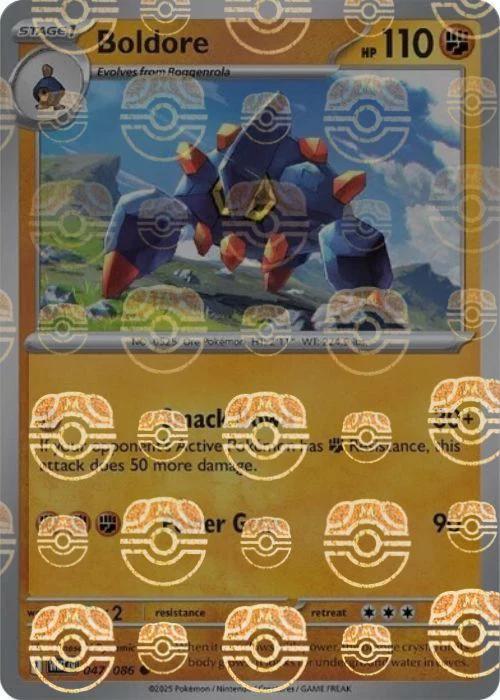 Boldore - Master Ball Pattern - 047/086 - Common [sv105w-047] [Reverse Holo]
