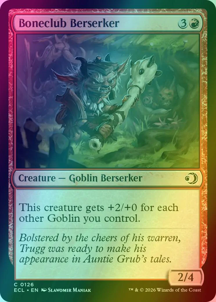 Boneclub Berserker [126] [Lorwyn Eclipsed] [Foil]