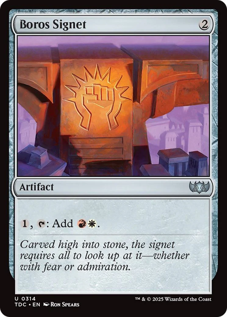 Boros Signet [314] [Tarkir: Dragonstorm: Commander] [Non-Foil]