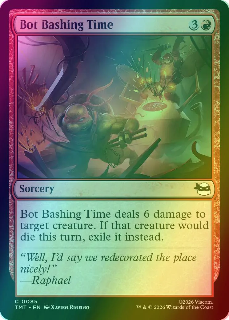 Bot Bashing Time [85] [Teenage Mutant Ninja Turtles] [Foil]