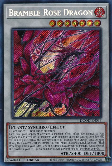 Bramble Rose Dragon - DOOD-EN039 - Secret Rare - 1st Edition