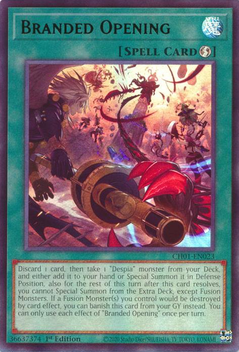 Branded Opening - CH01-EN023 - Ultra Rare - 1st Edition