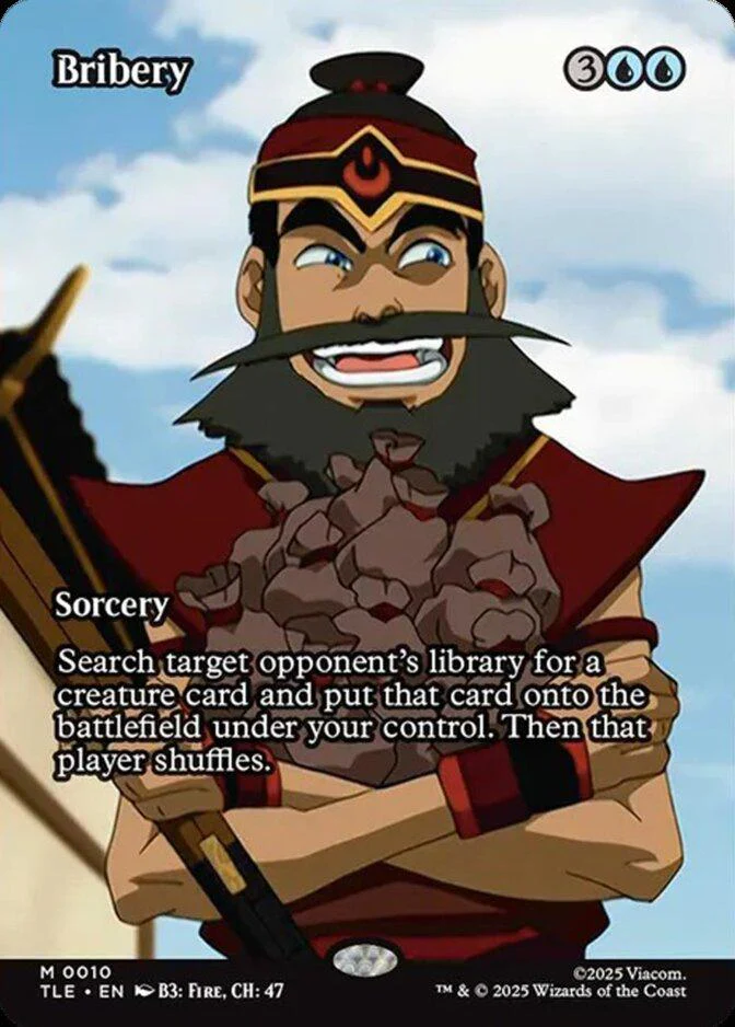 Bribery [10] [Borderless] [Source Material] [Avatar: The Last Airbender Eternal] [Non-Foil]
