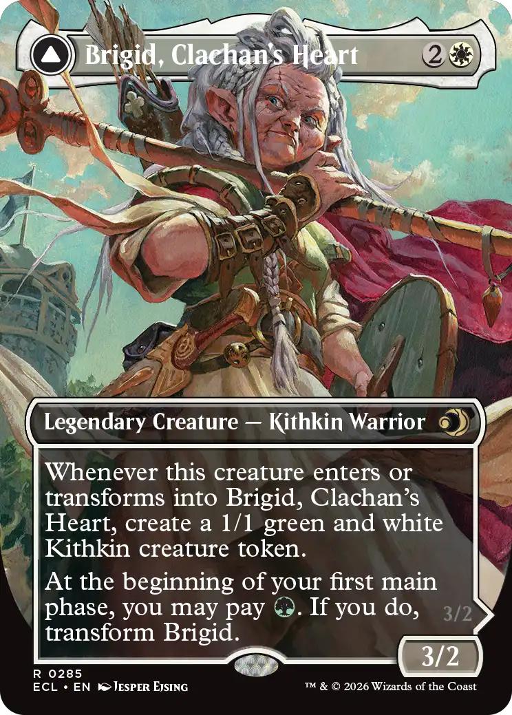 Brigid, Clachan's Heart // Brigid, Doun's Mind [285] [Borderless] [Lorwyn Eclipsed] [Non-Foil]
