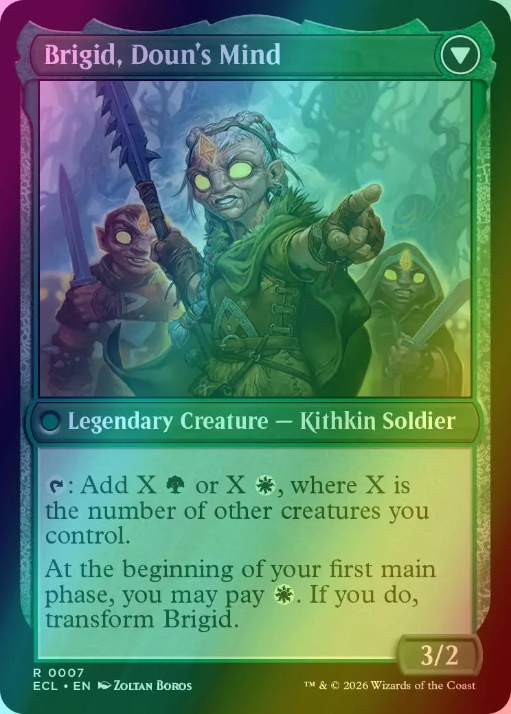 Brigid, Clachan's Heart // Brigid, Doun's Mind [7] [Lorwyn Eclipsed] [Foil] - Image 2